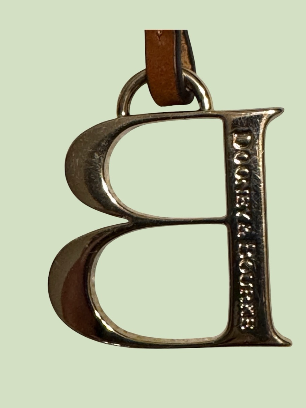 Dooney & Bourke - Initial Bag Charm - DB with Leather Strap - Picture 5 of 7